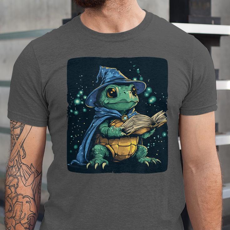 Cool Magical Book With Wizard Turtle For Adults And Kids Unisex Jersey T-Shirt Cool Magical Book With Wizard Turtle For Adults And Kids Unisex Jersey T-Shirt