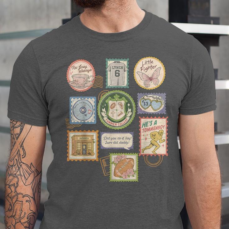 Coquette Boys Of Tommen Books Stamp Tommen College Tees Unisex Jersey T-Shirt