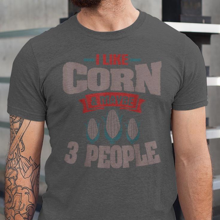 Corn Enthusiast Introvert Maize Farmer Planter Grower Unisex Jersey T-Shirt
