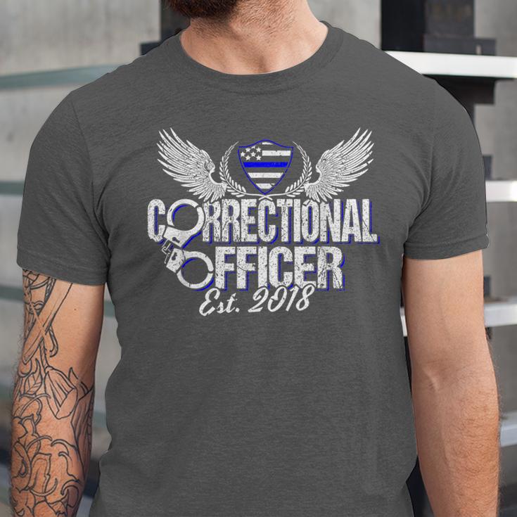 Corrections Officer 2018 Graduation Silver Line T-Shirt Unisex Jersey T-Shirt