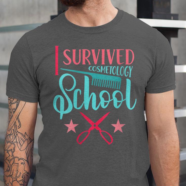 Cosmetology Graduation Tee I Survived Cosmetology School Unisex Jersey T-Shirt