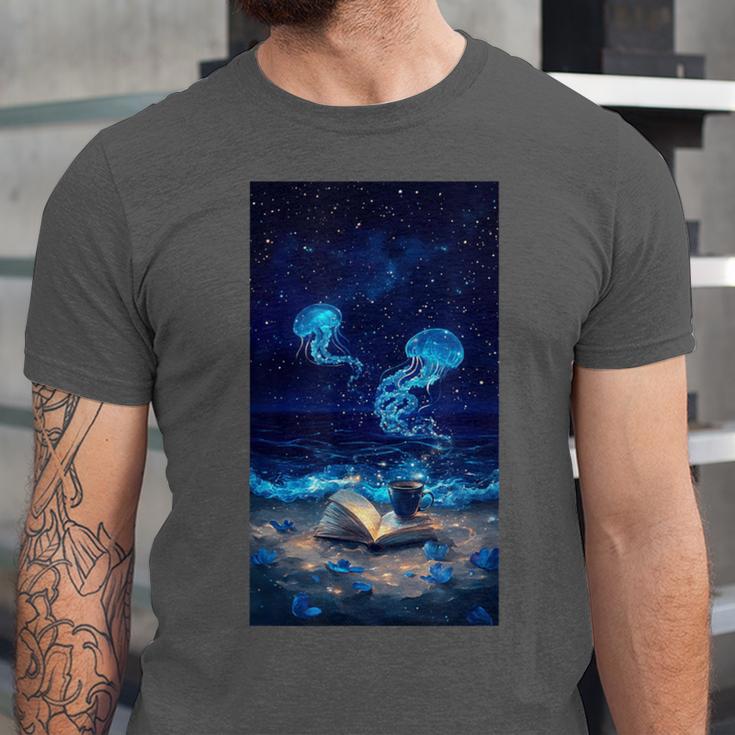 Cosmic Botanical Book Lover Reading Unisex Jersey T-Shirt Cosmic Botanical Book Lover Reading Unisex Jersey T-Shirt