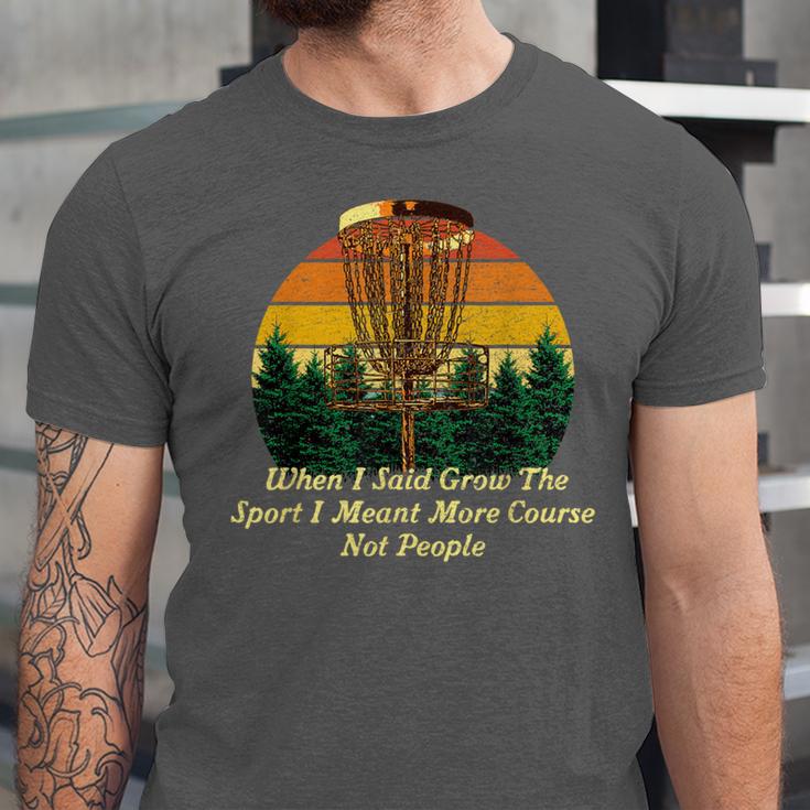 More Course Not People Disc Golf Introvert Golfer Antisocial Unisex Jersey T-Shirt
