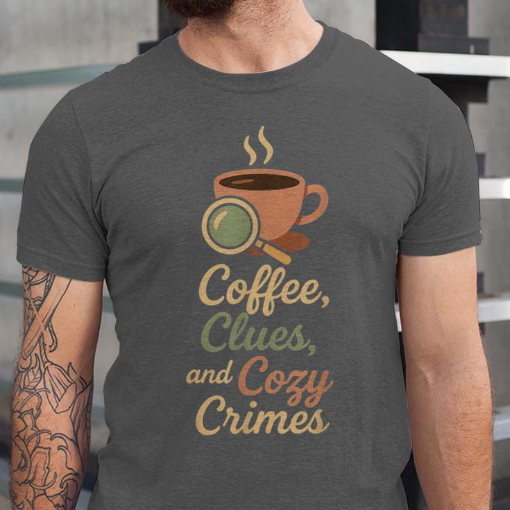 Cozy Crime Club Mystery Reader Bookish Sleuth Unisex Jersey T-Shirt Cozy Crime Club Mystery Reader Bookish Sleuth Unisex Jersey T-Shirt