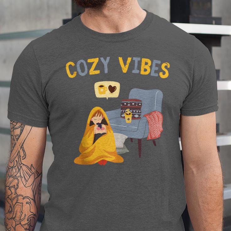 Cozy Vibes Atmospheric Introvert Unisex Jersey T-Shirt Cozy Vibes Atmospheric Introvert Unisex Jersey T-Shirt