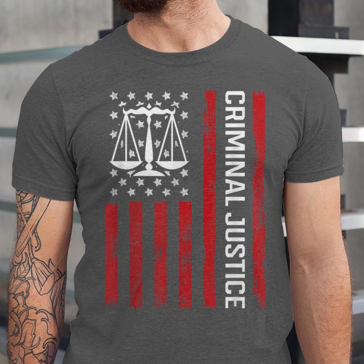 Criminal Justice Major College Student Graduate Graduation Unisex Jersey T-Shirt