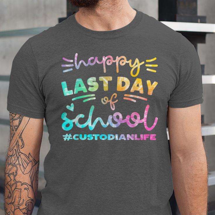 Custodian Life Graduation Day Last Day Of School Tie Dye Unisex Jersey T-Shirt