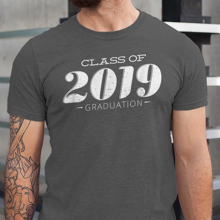 Cute Class Of 2019 Distressed Senior Graduation 2019 Unisex Jersey T-Shirt