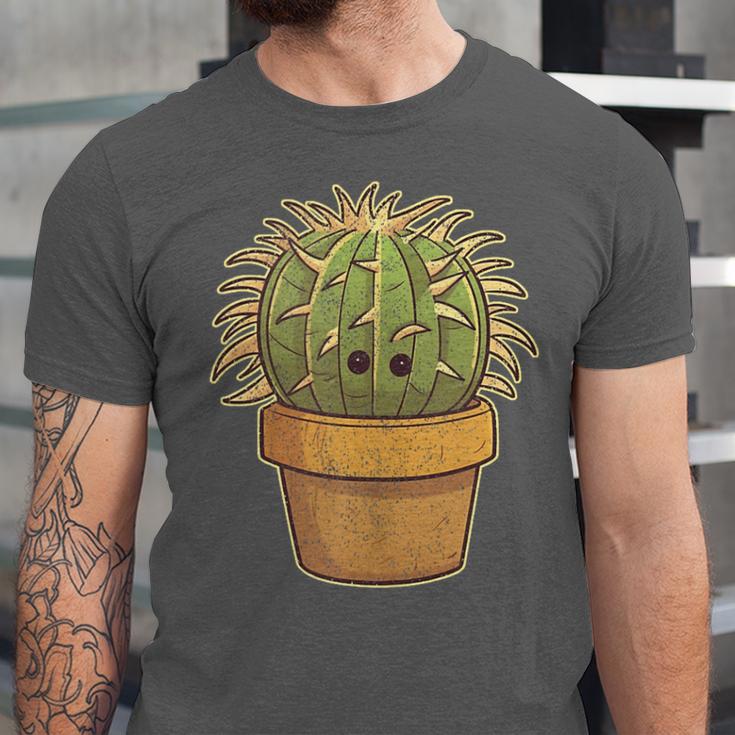Cute Golden Barrel Cactus Introvert Distressed Unisex Jersey T-Shirt Cute Golden Barrel Cactus Introvert Distressed Unisex Jersey T-Shirt