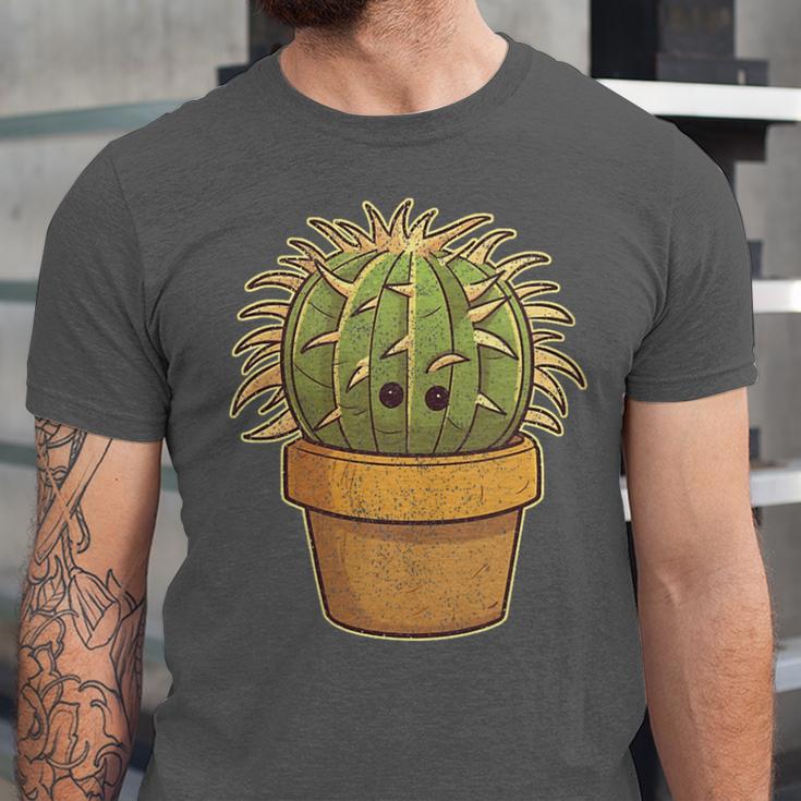 Cute Golden Barrel Cactus Introvert Distressed Unisex Jersey T-Shirt Cute Golden Barrel Cactus Introvert Distressed Unisex Jersey T-Shirt