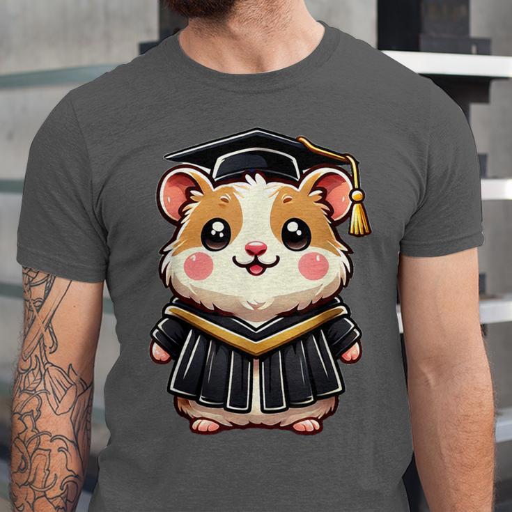 Cute Hamster Graduation Unisex Jersey T-Shirt