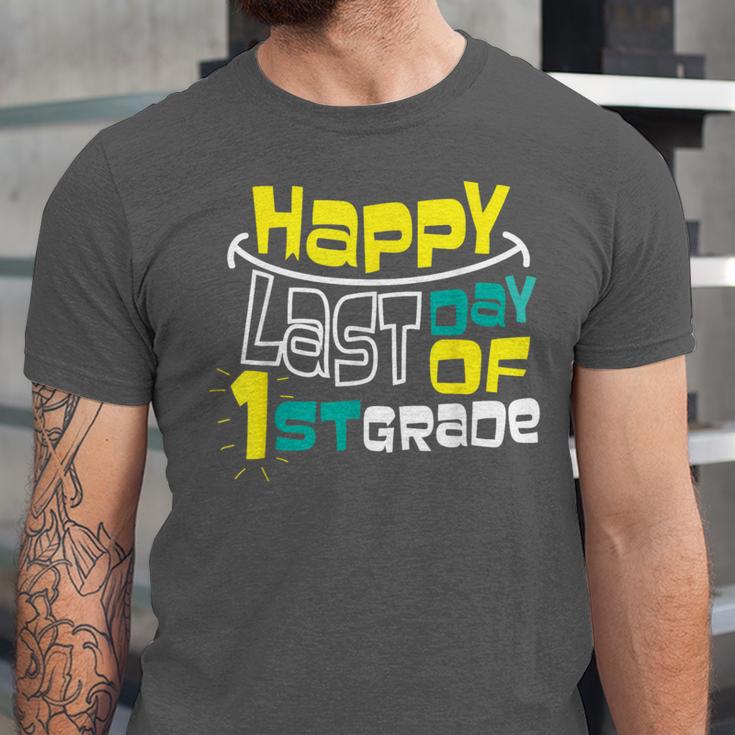 Cute Happy Last Day Of 1st Grade Shirt Kids Graduation Unisex Jersey T-Shirt