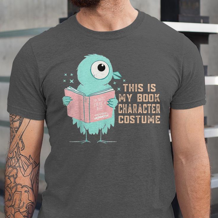 Cute Pigeon This Is My Book Character Costume For Reading Unisex Jersey T-Shirt Cute Pigeon This Is My Book Character Costume For Reading Unisex Jersey T-Shirt