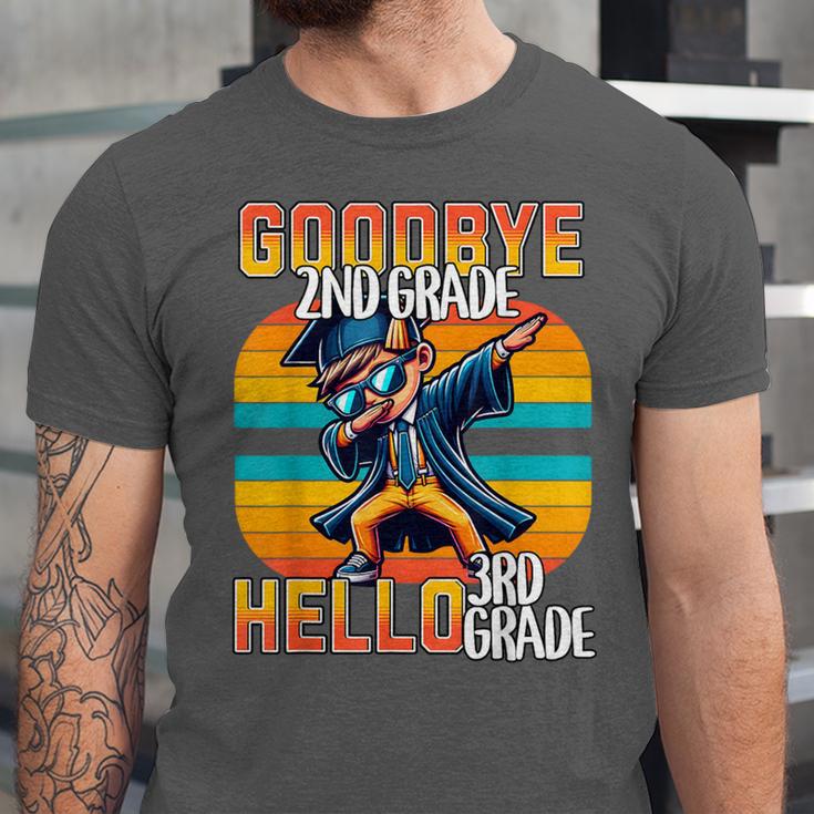 Dabbing Boy Goodbye 2nd Grade Hello 3rd Grade Graduation Unisex Jersey T-Shirt