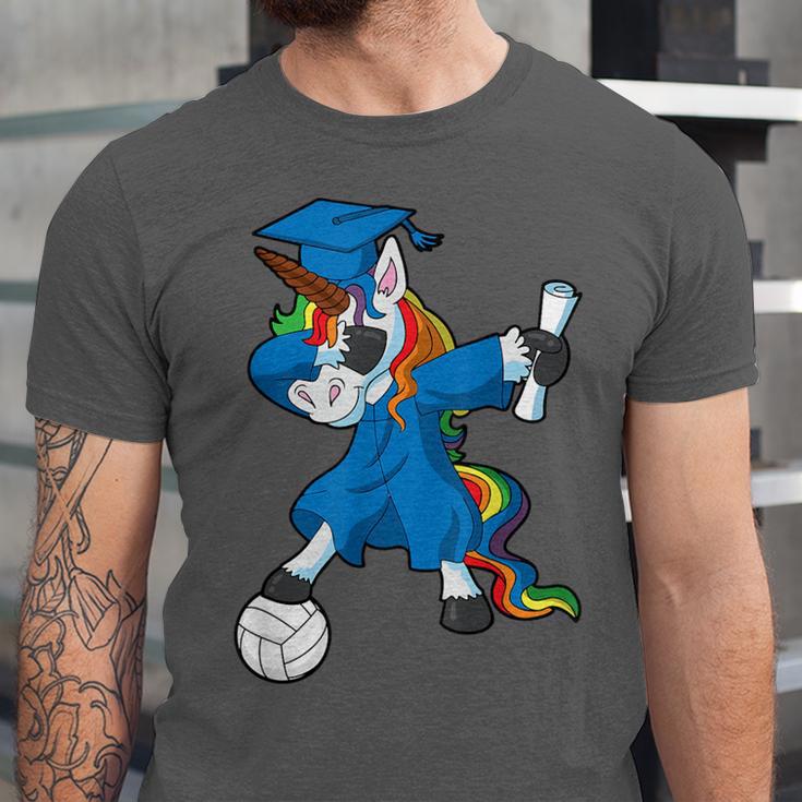 Dabbing Graduation Class 2023 Unicorn Volleyball Unisex Jersey T-Shirt
