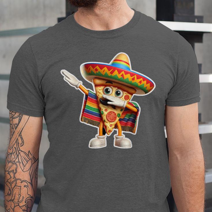 Dabbing Mexican Pizza Dance Food Lover Graduation Unisex Jersey T-Shirt