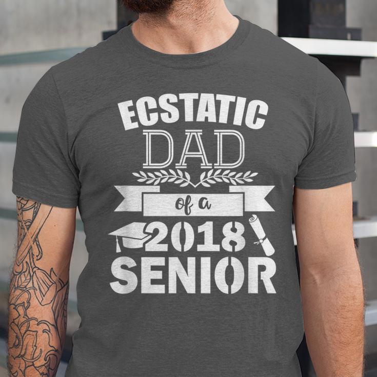 Dad Of a 2018 Senior Graduation Unisex Jersey T-Shirt
