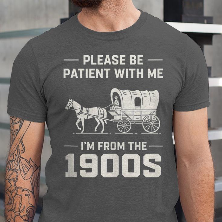 Dad Please Be Patient With Me I'm From The 1900s Vintage Unisex Jersey T-Shirt Dad Please Be Patient With Me I'm From The 1900s Vintage Unisex Jersey T-Shirt