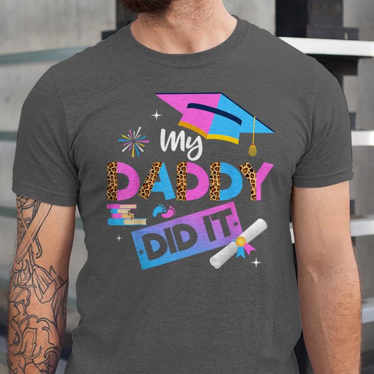 My Daddy Did It Tee Graduation Graduated Dad Proud Children Unisex Jersey T-Shirt