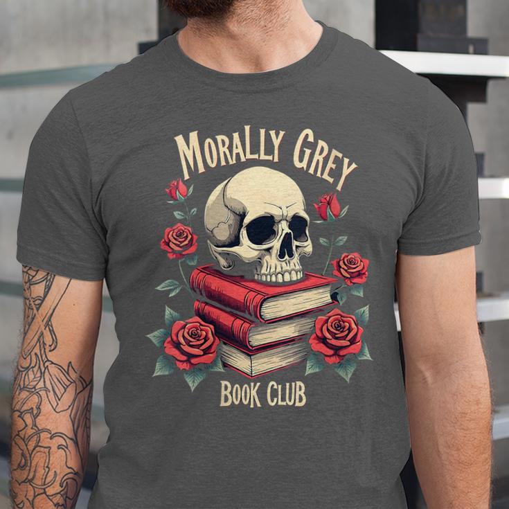 Dark Romance Romantasy Smutty Book Lover Morally Grey Merch Unisex Jersey T-Shirt