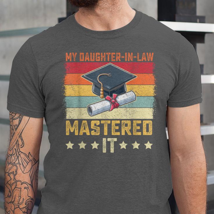 My Daughter In Law Mastered It Master's Graduation Vintage Unisex Jersey T-Shirt