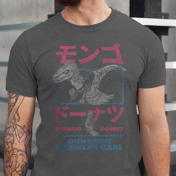DCC Mongo And Donut Face-Off With Kanji Gamer Series Book Unisex Jersey T-Shirt DCC Mongo And Donut Face-Off With Kanji Gamer Series Book Unisex Jersey T-Shirt