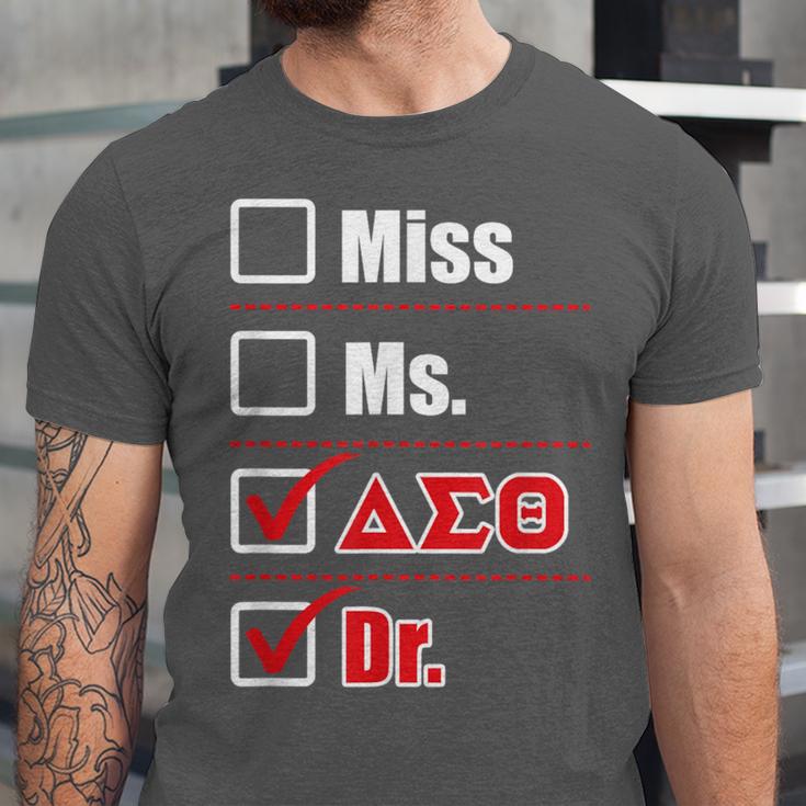 Delta Sigma Theta Sorority Delta Doctor Graduation Unisex Jersey T-Shirt