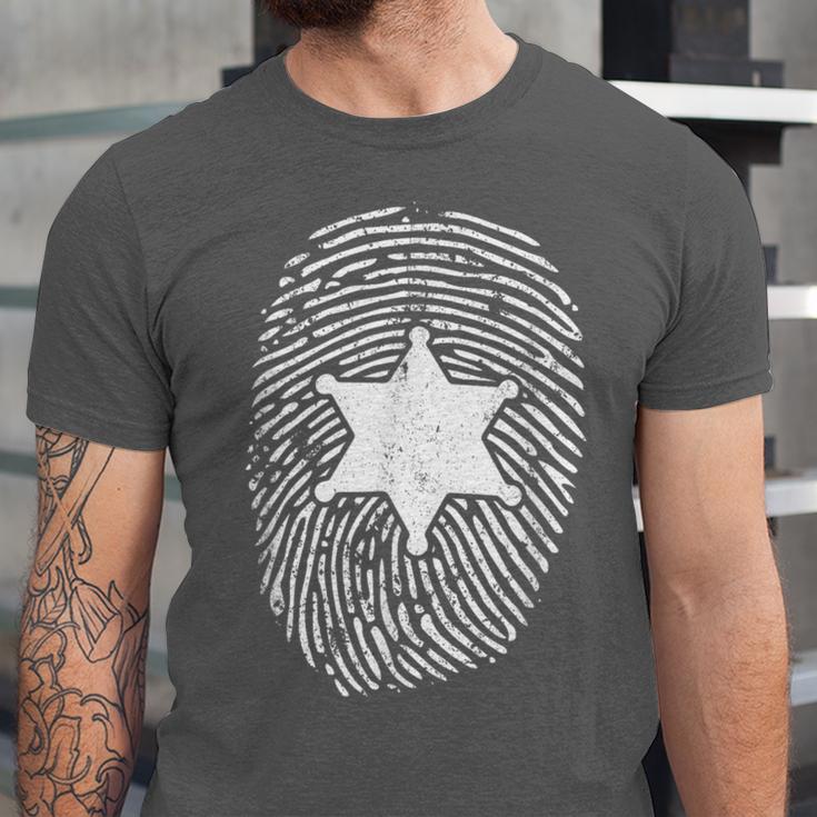 Deputy Sheriff DNA Sheriff Graduation 6 Star Badge Unisex Jersey T-Shirt