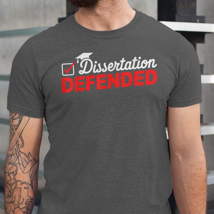 Dissertation Defended PhD Graduate PhD Graduation 2025 Unisex Jersey T-Shirt