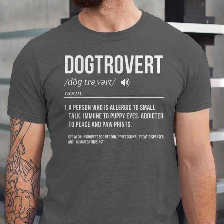 Dog Definition Introvert Dog Lover Dogtrovert Unisex Jersey T-Shirt Dog Definition Introvert Dog Lover Dogtrovert Unisex Jersey T-Shirt