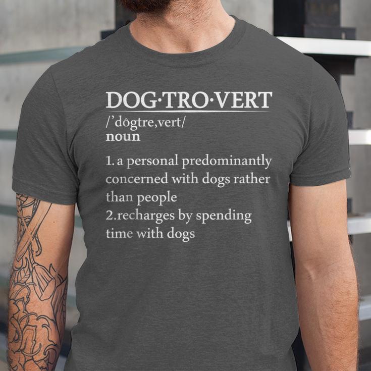 Dogtrovert Definition For Introverts Dog Parents Unisex Jersey T-Shirt Dogtrovert Definition For Introverts Dog Parents Unisex Jersey T-Shirt