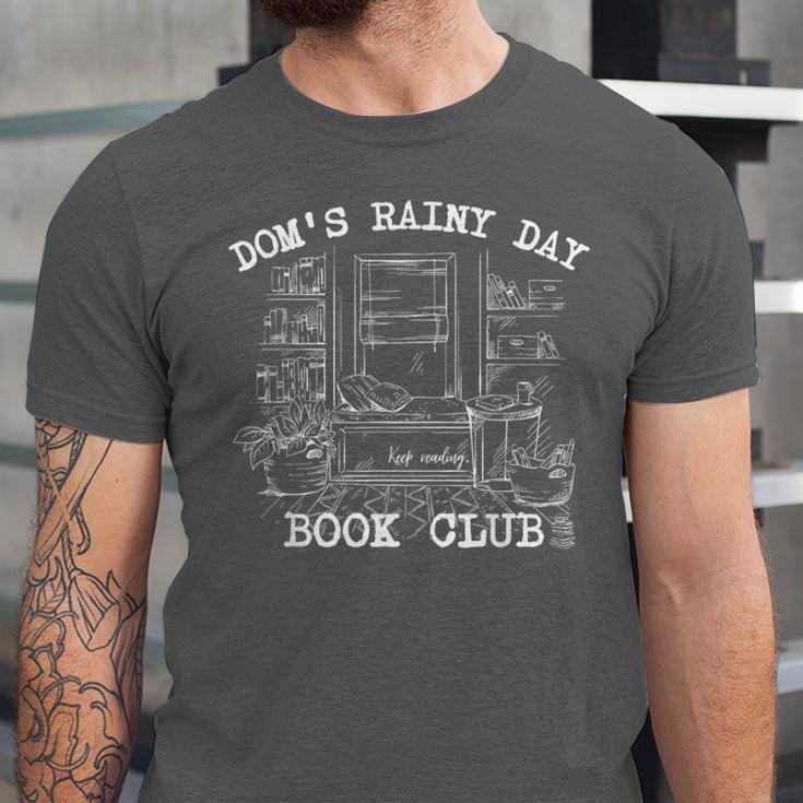 Dom's Rainy Day Book Club Unisex Jersey T-Shirt