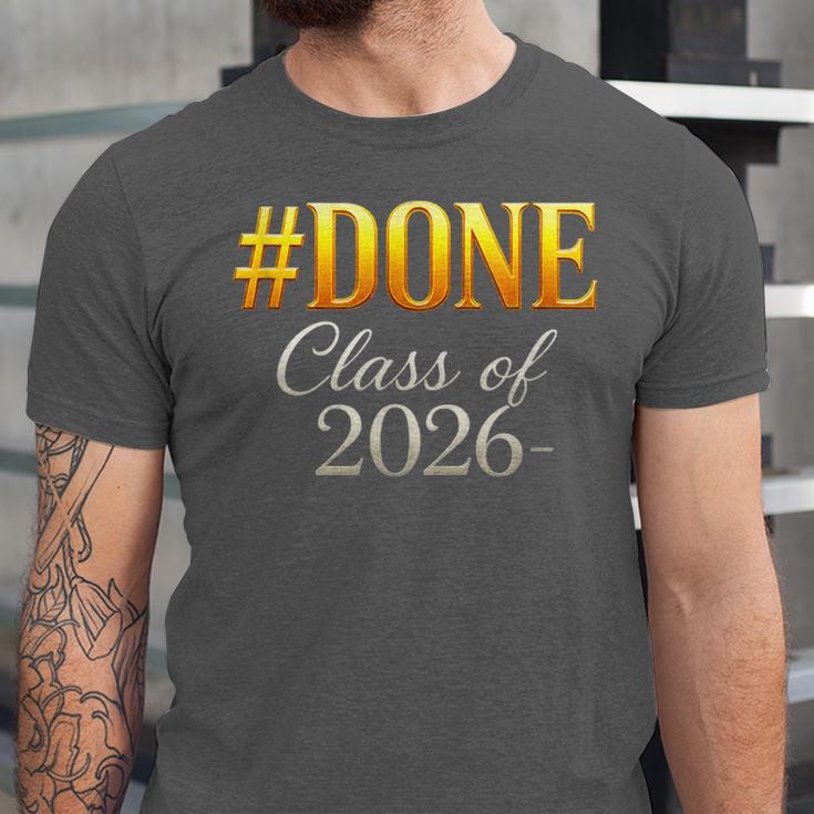 Done Class Of 2026 Graduation Unisex Jersey T-Shirt