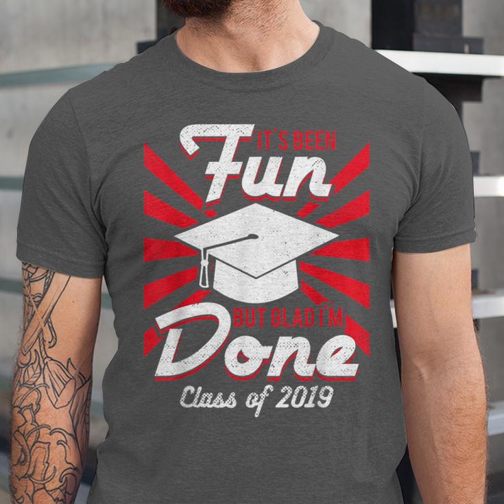 Im Done Graduating Class Of 2019 School GraduationShirt Unisex Jersey T-Shirt