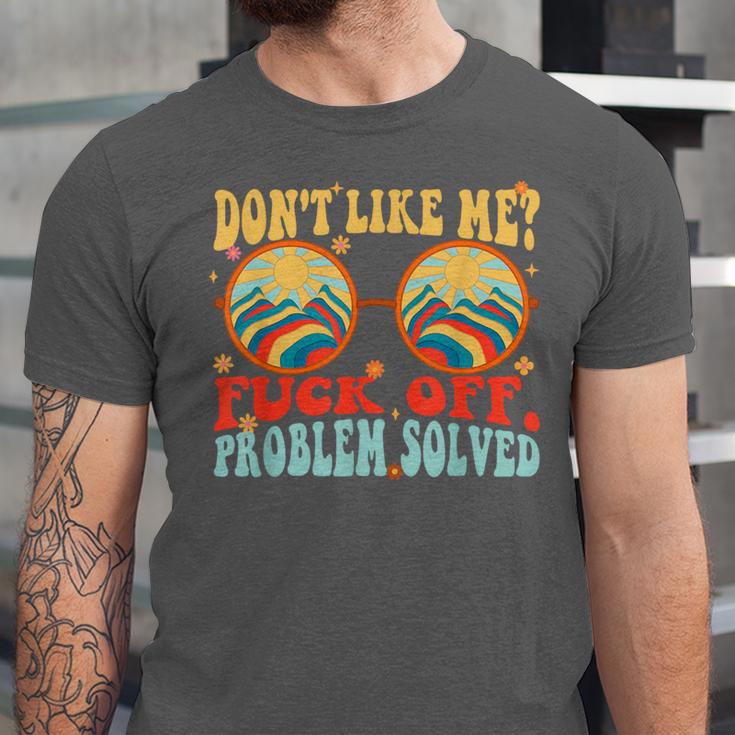 Don't Like Me Antisocial Introvert & Anti Social Unisex Jersey T-Shirt