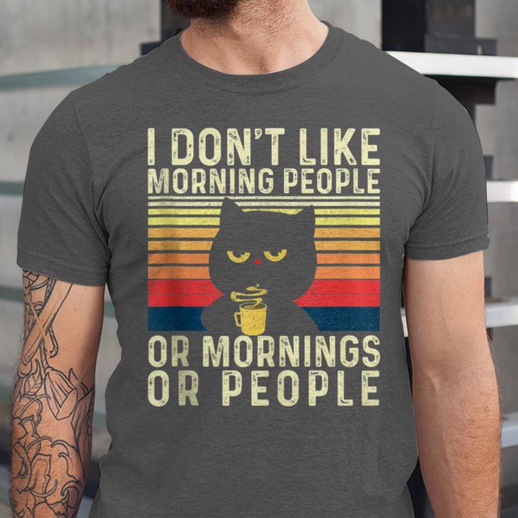 I Don't Like Morning People Introvert Introverted Antisocial Unisex Jersey T-Shirt