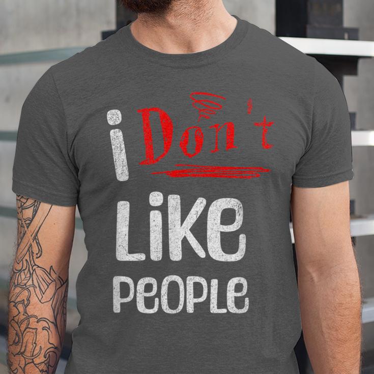 I Don't Like People Introvert Small Unisex Jersey T-Shirt I Don't Like People Introvert Small Unisex Jersey T-Shirt