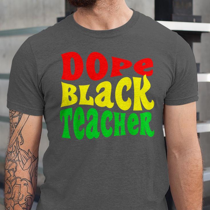 Dope Teacher African American Graduation History Month Unisex Jersey T-Shirt