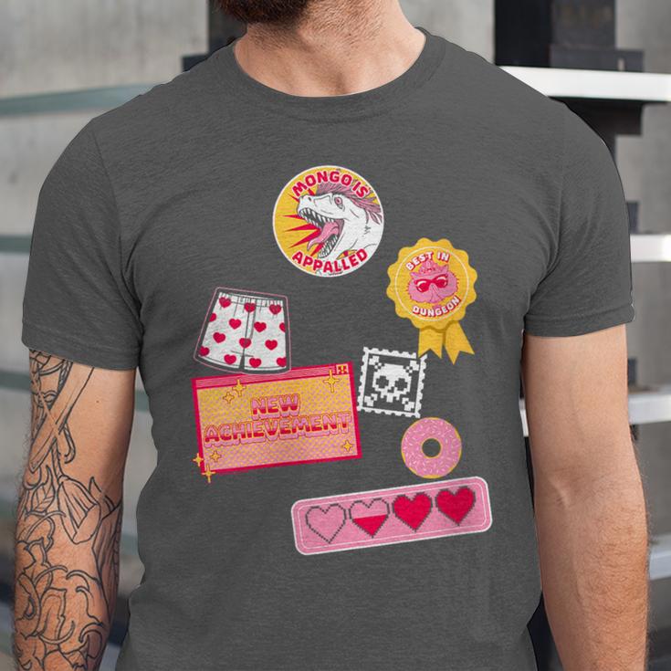Dungeon Crawler Carl Colorful Sticker Collage LitRPG Book Unisex Jersey T-Shirt