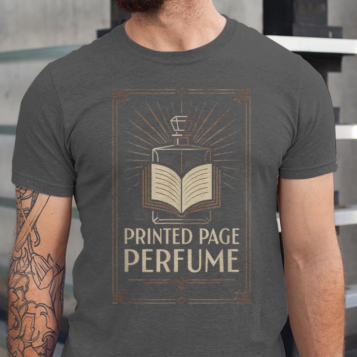 Printed Page Perfume Book Lover Saying Unisex Jersey T-Shirt