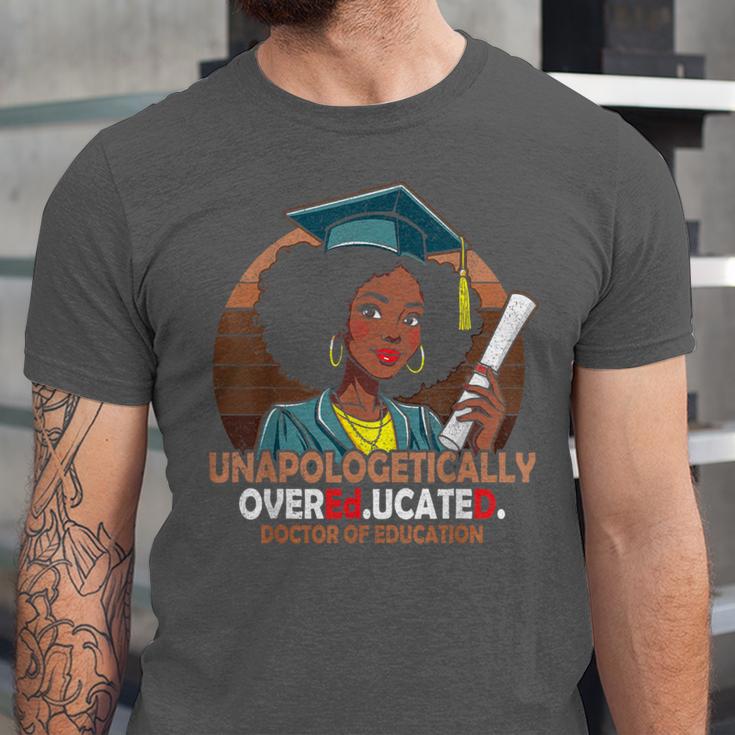EdD Black Girls Doctor Of Education Graduation Black Women Unisex Jersey T-Shirt
