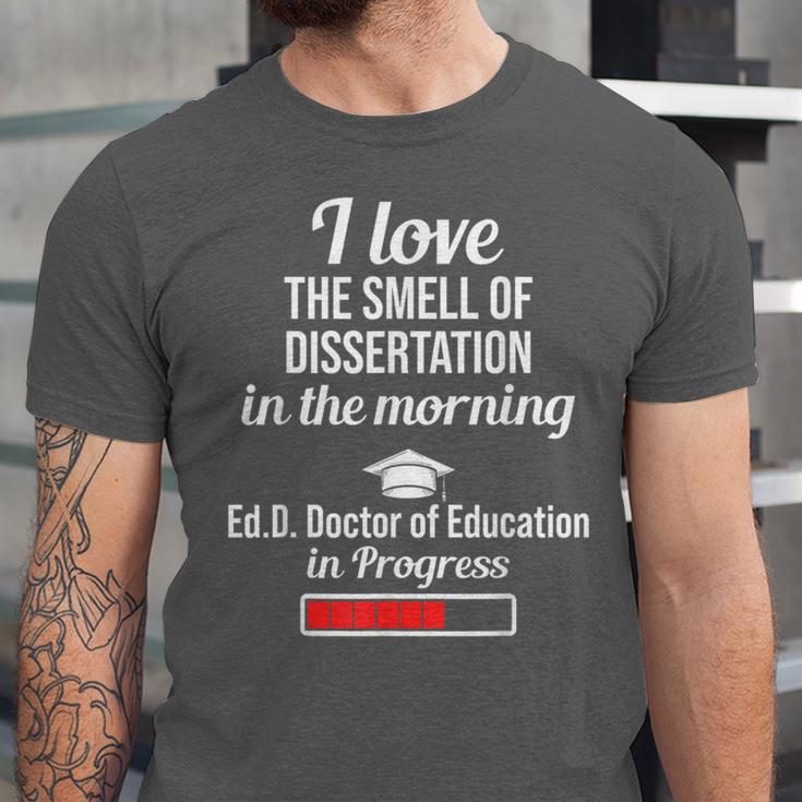 EdD Doctor Of Education Dissertation Doctorate Graduation Unisex Jersey T-Shirt