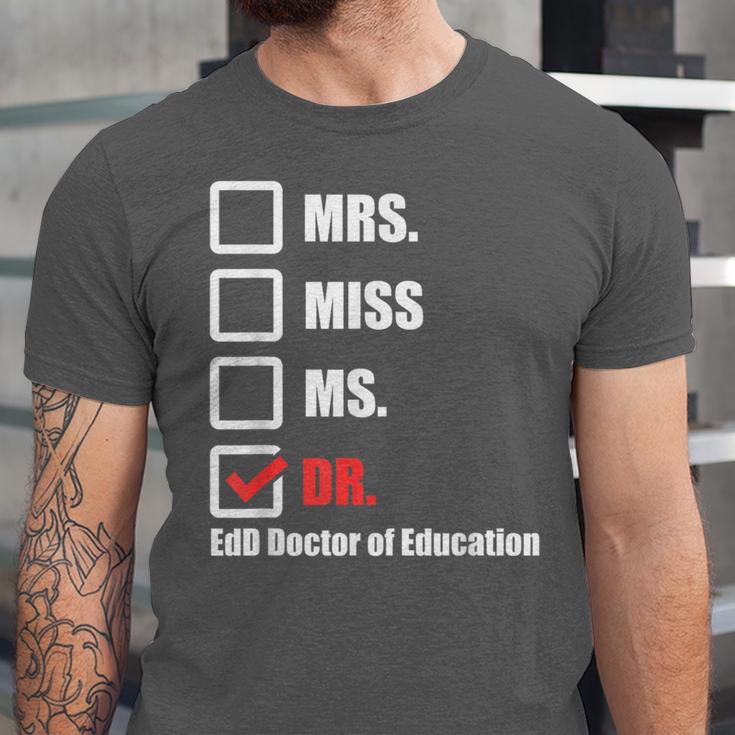 EdD Doctor Of Education Dr Doctorate Graduation Unisex Jersey T-Shirt