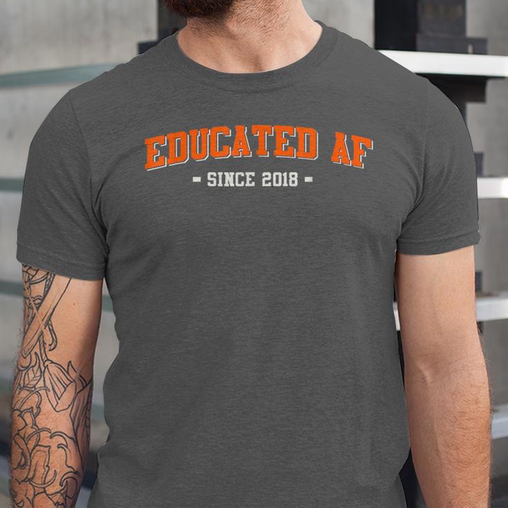 Educated AF 2018 Graduation Unisex Jersey T-Shirt