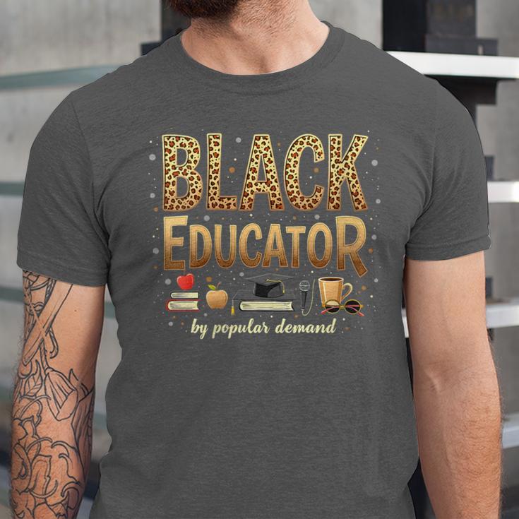 Educator By Popular Demand African American Book Lover Unisex Jersey T-Shirt
