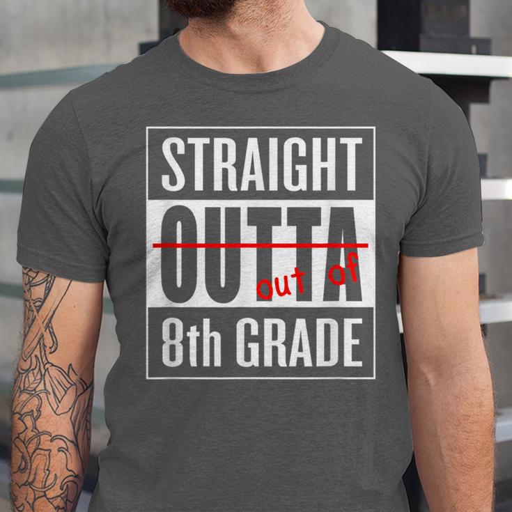 Eighth Grade Graduation Shirt Straight Outta 8th Grade Unisex Jersey T-Shirt