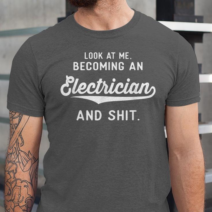 Electrician Graduation Men Women Electrical Unisex Jersey T-Shirt