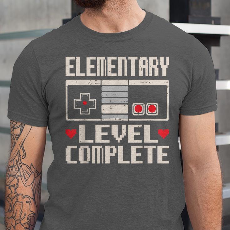Elementary Level Complete Gamer Class Of 2025 Graduation Unisex Jersey T-Shirt