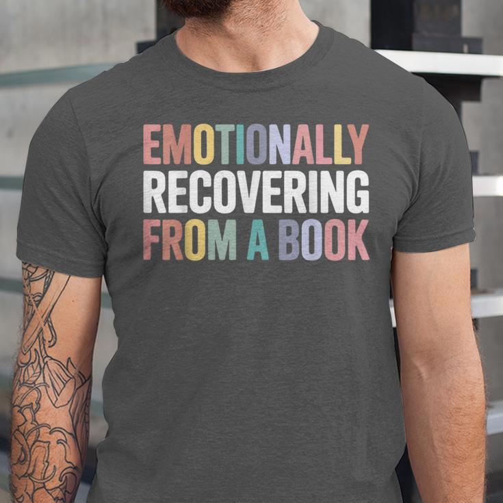 Emotionally Recovering From a Book Reading Librarian Unisex Jersey T-Shirt