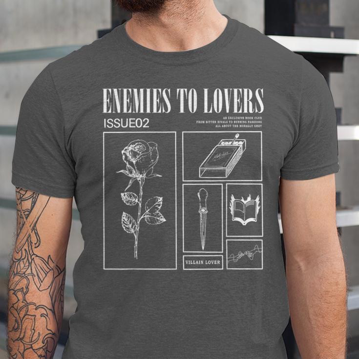 Enemies To Lovers Morally Grey Book Lover Romantasy Bookish Unisex Jersey T-Shirt